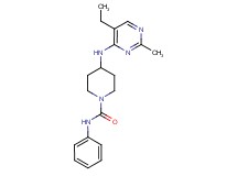 4-[(5-ethyl-2-methylpyrimidin-4-yl)amino]-N-phenylpiperidine-1-carboxamide