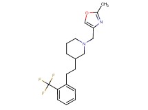 1-[(2-methyl-1,3-oxazol-4-yl)methyl]-3-{2-[2-(trifluoromethyl)phenyl]ethyl}piperidine
