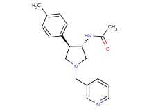N-[(3S*,4R*)-4-(4-methylphenyl)-1-(3-pyridinylmethyl)-3-pyrrolidinyl]acetamide