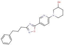 1-{5-[3-(3-phenylpropyl)-1,2,4-oxadiazol-5-yl]pyridin-2-yl}piperidin-3-ol