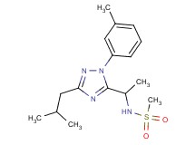 N-{1-[3-isobutyl-1-(3-methylphenyl)-1H-1,2,4-triazol-5-yl]ethyl}methanesulfonamide