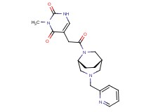 3-methyl-5-{2-oxo-2-[(1S*,5R*)-3-(pyridin-2-ylmethyl)-3,6-diazabicyclo[3.2.2]non-6-yl]ethyl}pyrimidine-2,4(1H,3H)-dione