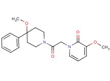 3-methoxy-1-[2-(4-methoxy-4-phenylpiperidin-1-yl)-2-oxoethyl]pyridin-2(1H)-one