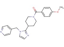 4-({2-[1-(4-methoxybenzoyl)piperidin-4-yl]-1H-imidazol-1-yl}methyl)pyridine
