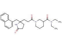 N,N-diethyl-1-{3-[2-(1-naphthylmethyl)-5-oxo-2-pyrrolidinyl]propanoyl}-3-piperidinecarboxamide