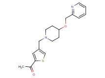 1-(4-{[4-(pyridin-2-ylmethoxy)piperidin-1-yl]methyl}-2-thienyl)ethanone