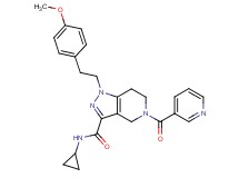 N-cyclopropyl-1-[2-(4-methoxyphenyl)ethyl]-5-(3-pyridinylcarbonyl)-4,5,6,7-tetrahydro-1H-pyrazolo[4,3-c]pyridine-3-carboxamide