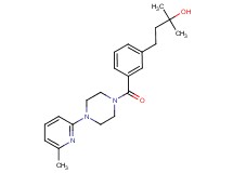 2-methyl-4-(3-{[4-(6-methyl-2-pyridinyl)-1-piperazinyl]carbonyl}phenyl)-2-butanol