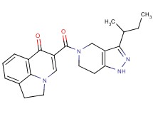 5-[(3-sec-butyl-1,4,6,7-tetrahydro-5H-pyrazolo[4,3-c]pyridin-5-yl)carbonyl]-1,2-dihydro-6H-pyrrolo[3,2,1-ij]quinolin-6-one