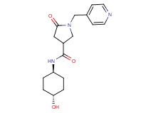 N-(trans-4-hydroxycyclohexyl)-5-oxo-1-(4-pyridinylmethyl)-3-pyrrolidinecarboxamide