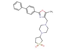 1-{[2-(4-biphenylyl)-5-methyl-1,3-oxazol-4-yl]methyl}-4-(1,1-dioxidotetrahydro-3-thienyl)piperazine