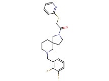 7-(2,3-difluorobenzyl)-2-[(2-pyridinylthio)acetyl]-2,7-diazaspiro[4.5]decane