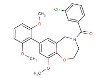 4-(3-chlorobenzoyl)-7-(2,6-dimethoxyphenyl)-9-methoxy-2,3,4,5-tetrahydro-1,4-benzoxazepine