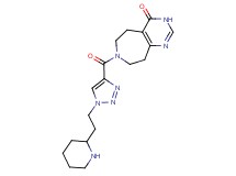 7-{[1-(2-piperidin-2-ylethyl)-1H-1,2,3-triazol-4-yl]carbonyl}-3,5,6,7,8,9-hexahydro-4H-pyrimido[4,5-d]azepin-4-one
