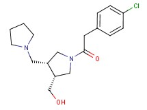 [(3R*,4R*)-1-[(4-chlorophenyl)acetyl]-4-(pyrrolidin-1-ylmethyl)pyrrolidin-3-yl]methanol