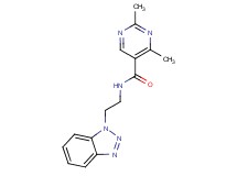 N-[2-(1H-1,2,3-benzotriazol-1-yl)ethyl]-2,4-dimethyl-5-pyrimidinecarboxamide