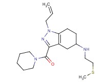 1-allyl-N-[2-(methylthio)ethyl]-3-(1-piperidinylcarbonyl)-4,5,6,7-tetrahydro-1H-indazol-5-amine