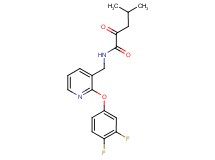 N-{[2-(3,4-difluorophenoxy)pyridin-3-yl]methyl}-4-methyl-2-oxopentanamide