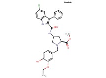 methyl (4R)-4-{[(5-chloro-3-phenyl-1H-indol-2-yl)carbonyl]amino}-1-(3-ethoxy-4-hydroxybenzyl)-L-prolinate