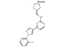 4-[1-(2-chlorophenyl)-1H-pyrazol-4-yl]-N-[(2S)-tetrahydrofuran-2-ylmethyl]pyrimidin-2-amine