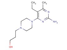 3-[4-(2-amino-5-ethyl-6-methylpyrimidin-4-yl)piperazin-1-yl]propan-1-ol