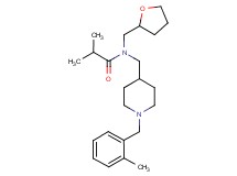 2-methyl-N-{[1-(2-methylbenzyl)-4-piperidinyl]methyl}-N-(tetrahydro-2-furanylmethyl)propanamide