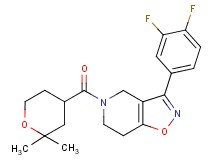 3-(3,4-difluorophenyl)-5-[(2,2-dimethyltetrahydro-2H-pyran-4-yl)carbonyl]-4,5,6,7-tetrahydroisoxazolo[4,5-c]pyridine