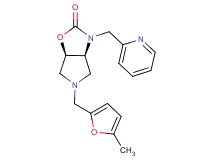 (3aS*,6aR*)-5-[(5-methyl-2-furyl)methyl]-3-(2-pyridinylmethyl)hexahydro-2H-pyrrolo[3,4-d][1,3]oxazol-2-one