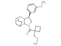 (2R*,3S*,6R*)-5-{[1-(methoxymethyl)cyclobutyl]carbonyl}-3-(3-methoxyphenyl)-1,5-diazatricyclo[5.2.2.0~2,6~]undecane