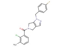 5-(2-chloro-3-methylbenzoyl)-1-(4-fluorobenzyl)-1,4,5,6-tetrahydropyrrolo[3,4-c]pyrazole