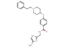 N-[(4-methyl-1H-imidazol-2-yl)methyl]-4-{[1-(2-phenylethyl)-4-piperidinyl]oxy}benzamide