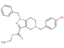 ethyl 1-benzyl-5-(4-hydroxybenzyl)-4,5,6,7-tetrahydro-1H-pyrazolo[4,3-c]pyridine-3-carboxylate