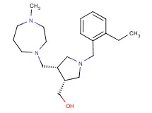 {(3R*,4S*)-1-(2-ethylbenzyl)-4-[(4-methyl-1,4-diazepan-1-yl)methyl]pyrrolidin-3-yl}methanol