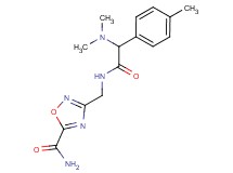 3-({[(dimethylamino)(4-methylphenyl)acetyl]amino}methyl)-1,2,4-oxadiazole-5-carboxamide