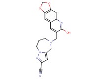 5-[(6-hydroxy[1,3]dioxolo[4,5-g]quinolin-7-yl)methyl]-5,6,7,8-tetrahydro-4H-pyrazolo[1,5-a][1,4]diazepine-2-carbonitrile