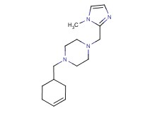 1-(cyclohex-3-en-1-ylmethyl)-4-[(1-methyl-1H-imidazol-2-yl)methyl]piperazine