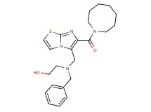 2-[{[6-(1-azocanylcarbonyl)imidazo[2,1-b][1,3]thiazol-5-yl]methyl}(benzyl)amino]ethanol