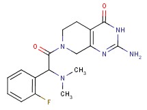 2-amino-7-[(dimethylamino)(2-fluorophenyl)acetyl]-5,6,7,8-tetrahydropyrido[3,4-d]pyrimidin-4(3H)-one