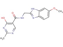 4-hydroxy-N-[(6-methoxy-1H-benzimidazol-2-yl)methyl]-2-methylpyrimidine-5-carboxamide