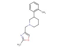 1-[(2-methyl-1,3-oxazol-4-yl)methyl]-3-(2-methylphenyl)piperidine