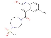 6-methyl-4-{[4-(methylsulfonyl)-1,4-diazepan-1-yl]carbonyl}-2-quinolinol