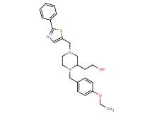 2-{1-(4-ethoxybenzyl)-4-[(2-phenyl-1,3-thiazol-5-yl)methyl]-2-piperazinyl}ethanol