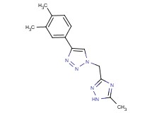 4-(3,4-dimethylphenyl)-1-[(5-methyl-1H-1,2,4-triazol-3-yl)methyl]-1H-1,2,3-triazole