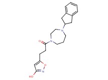 5-{3-[4-(2,3-dihydro-1H-inden-2-yl)-1,4-diazepan-1-yl]-3-oxopropyl}-3-isoxazolol