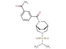 (1R*,5R*)-6-(3-acetylbenzoyl)-N,N-dimethyl-3,6-diazabicyclo[3.2.2]nonane-3-sulfonamide