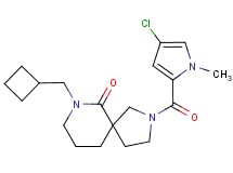 2-[(4-chloro-1-methyl-1H-pyrrol-2-yl)carbonyl]-7-(cyclobutylmethyl)-2,7-diazaspiro[4.5]decan-6-one