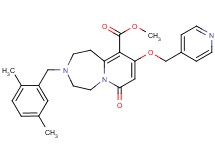 methyl 3-(2,5-dimethylbenzyl)-7-oxo-9-(4-pyridinylmethoxy)-1,2,3,4,5,7-hexahydropyrido[1,2-d][1,4]diazepine-10-carboxylate