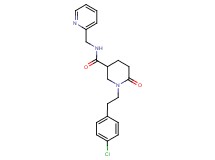 1-[2-(4-chlorophenyl)ethyl]-6-oxo-N-(2-pyridinylmethyl)-3-piperidinecarboxamide