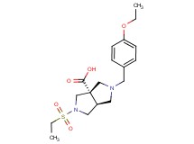 (3aS*,6aS*)-2-(4-ethoxybenzyl)-5-(ethylsulfonyl)hexahydropyrrolo[3,4-c]pyrrole-3a(1H)-carboxylic acid