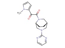 1-(1-methyl-1H-pyrrol-2-yl)-2-oxo-2-[(1S*,5R*)-3-(2-pyrimidinyl)-3,6-diazabicyclo[3.2.2]non-6-yl]ethanone